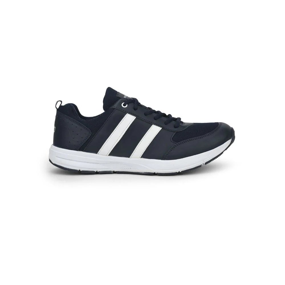 Force 10 Sports Lacing Shoes For Men (N.Blue) LB46-SNE By Liberty - Image 2