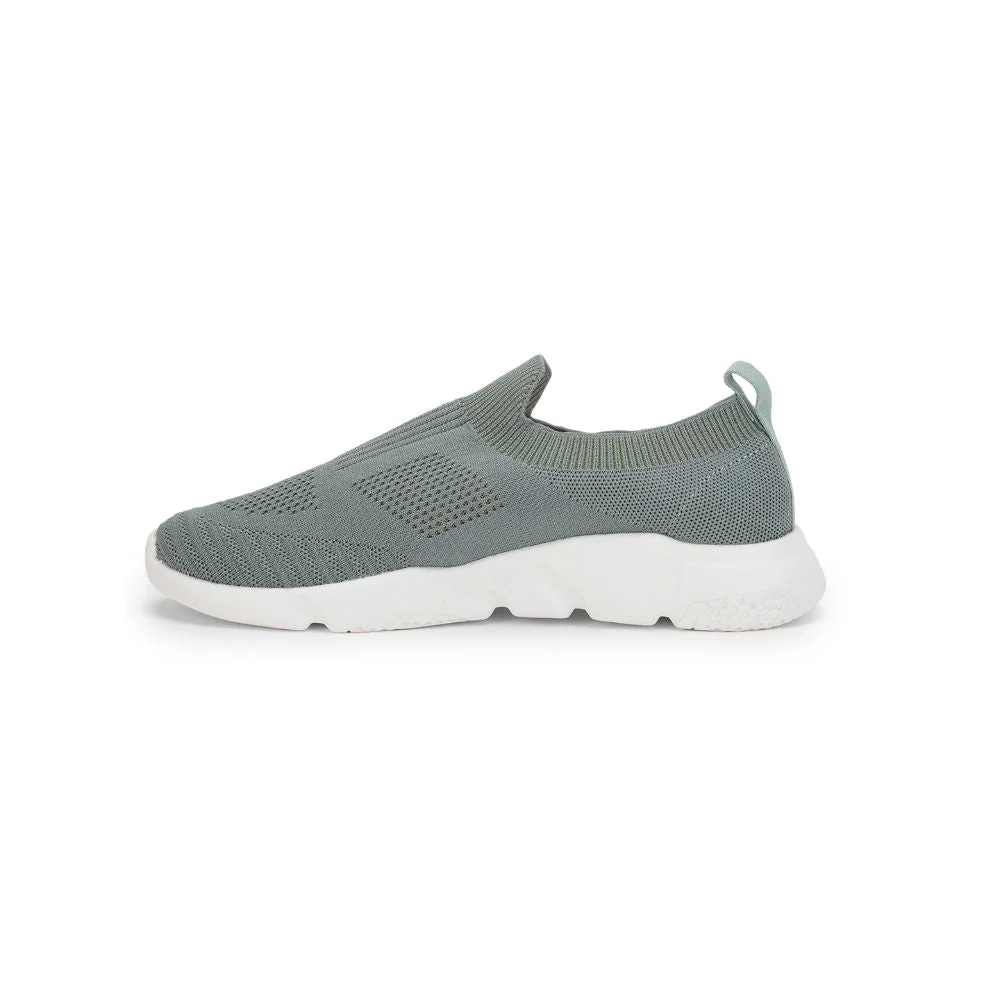 Force 10 Sports Non Lacing Shoe For Ladies (Green) MAIDEN-E By Liberty - Image 3