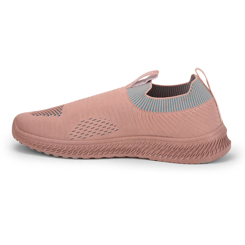 Force 10 Sports Non Lacing Shoe For Ladies (Peach) GRACE-4 By Liberty - Image 3