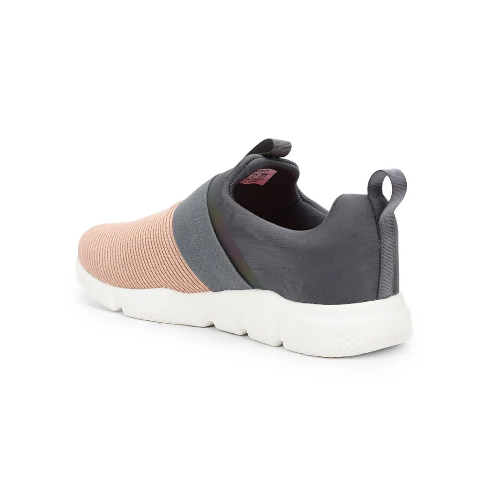 Force 10 Sports Non Lacing Shoe For Ladies ( Peach ) Mariam-E By Liberty - Image 5