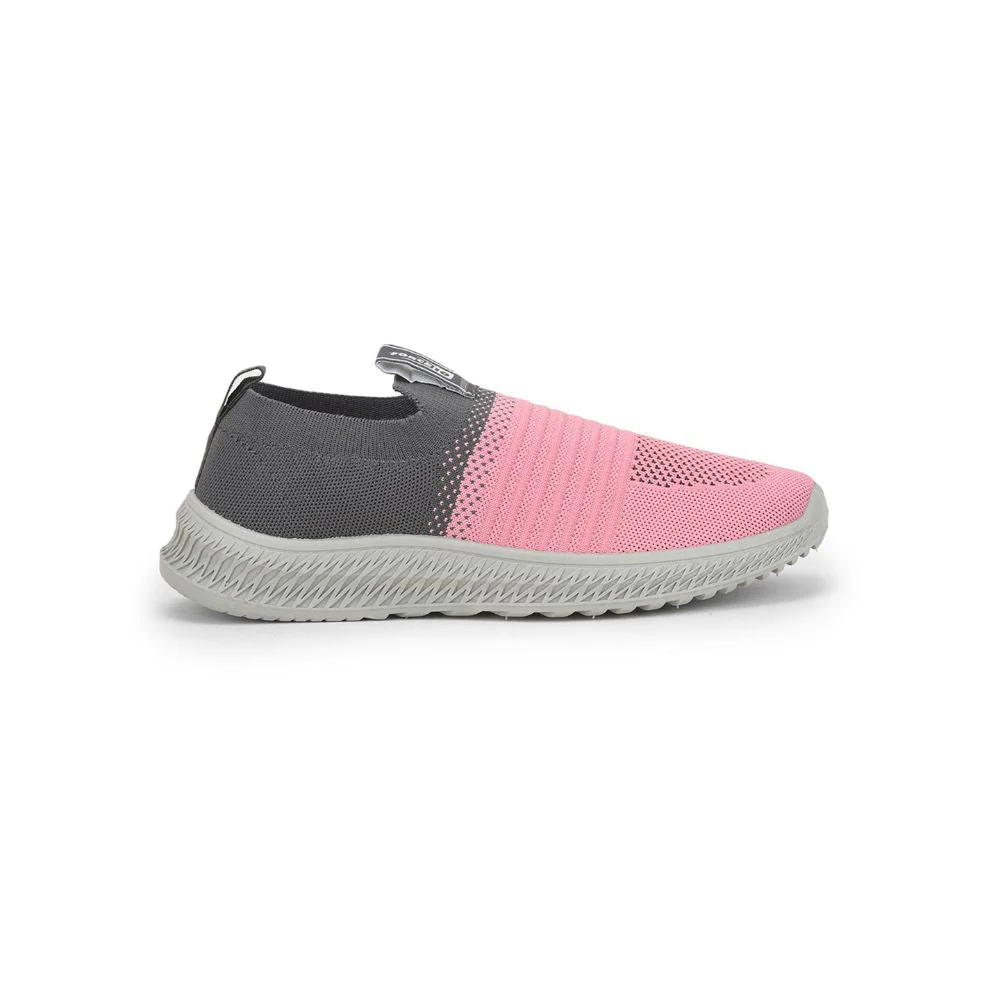 FORCE 10 Sports Non Lacing Shoe For Ladies (Pink) GRACE-5 By Liberty - Image 2