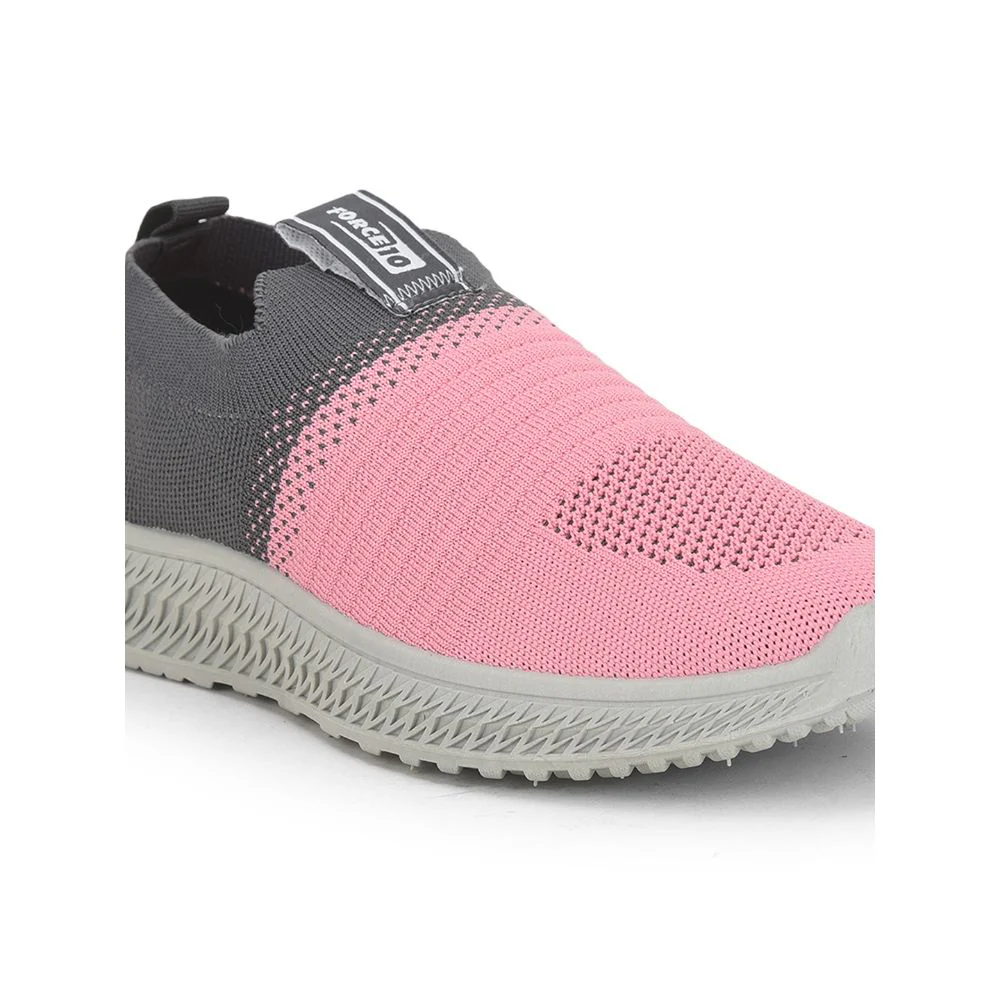 FORCE 10 Sports Non Lacing Shoe For Ladies (Pink) GRACE-5 By Liberty - Image 4