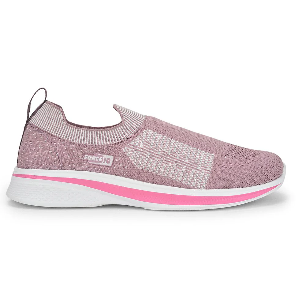 FORCE 10 Sports Non Lacing Shoe For Ladies (Pink) NORRIS-2E By Liberty - Image 2