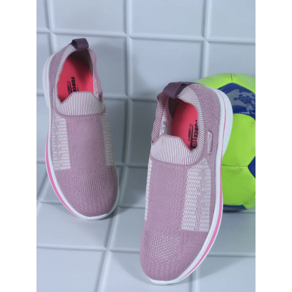 FORCE 10 Sports Non Lacing Shoe For Ladies (Pink) NORRIS-2E By Liberty - Image 3