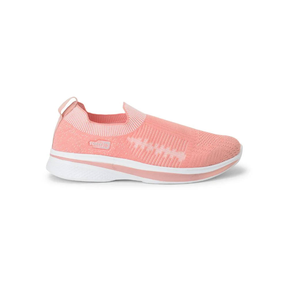 FORCE 10 Sports Non Lacing Shoe For Ladies (Pink) SPUNK-1 By Liberty - Image 2