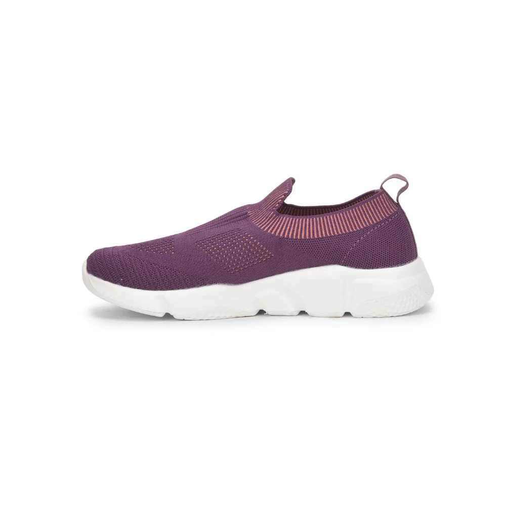 Force 10 Sports Non Lacing Shoe For Ladies (Purple) MAIDEN-E By Liberty - Image 3