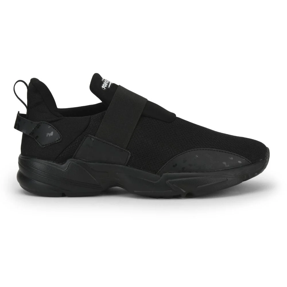 FORCE 10 Sports Non Lacing Shoe For Men (Black) SHARK-E By Liberty - Image 2