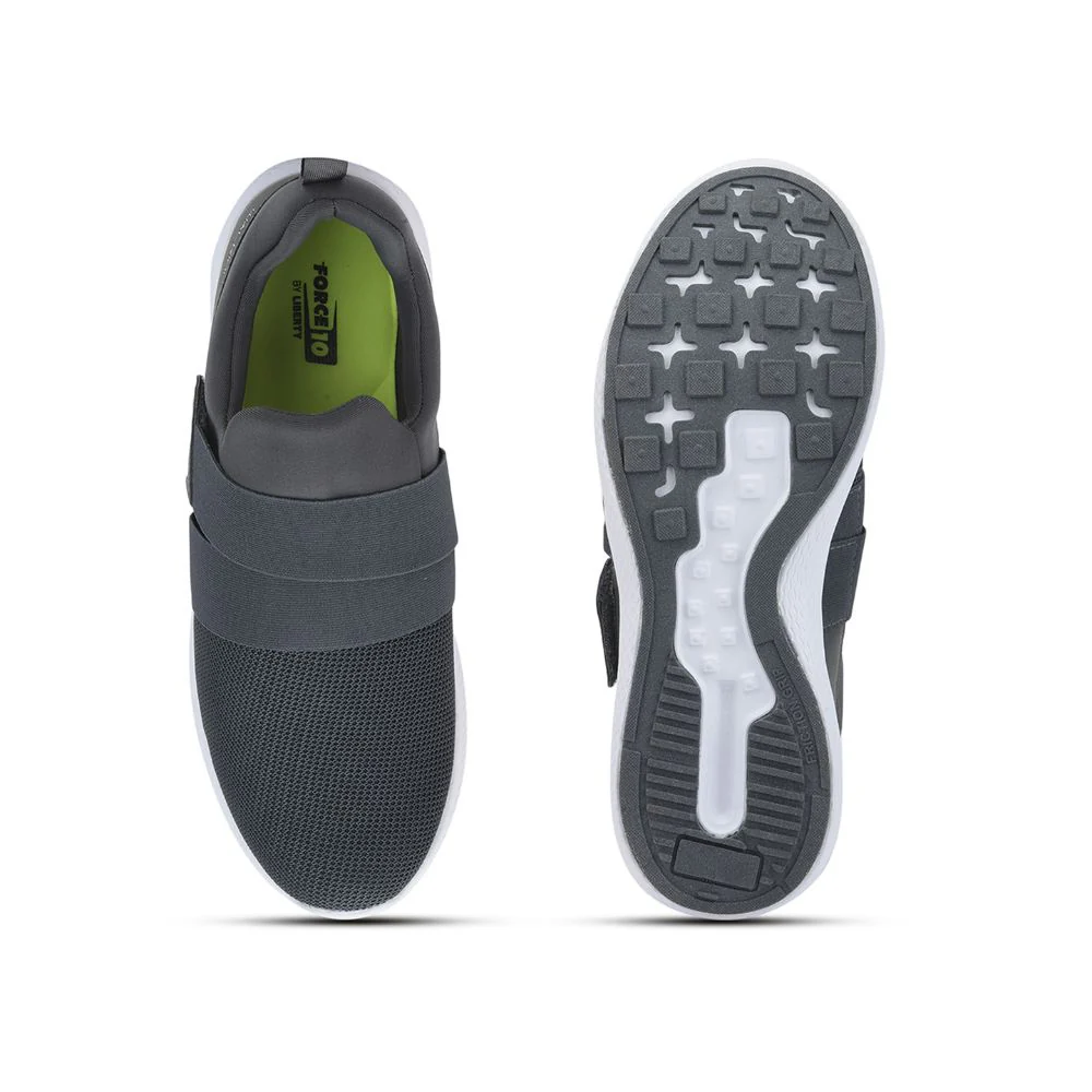 Force 10 Sports Non Lacing Shoe For Men (Grey) GALLANT By Liberty - Image 5