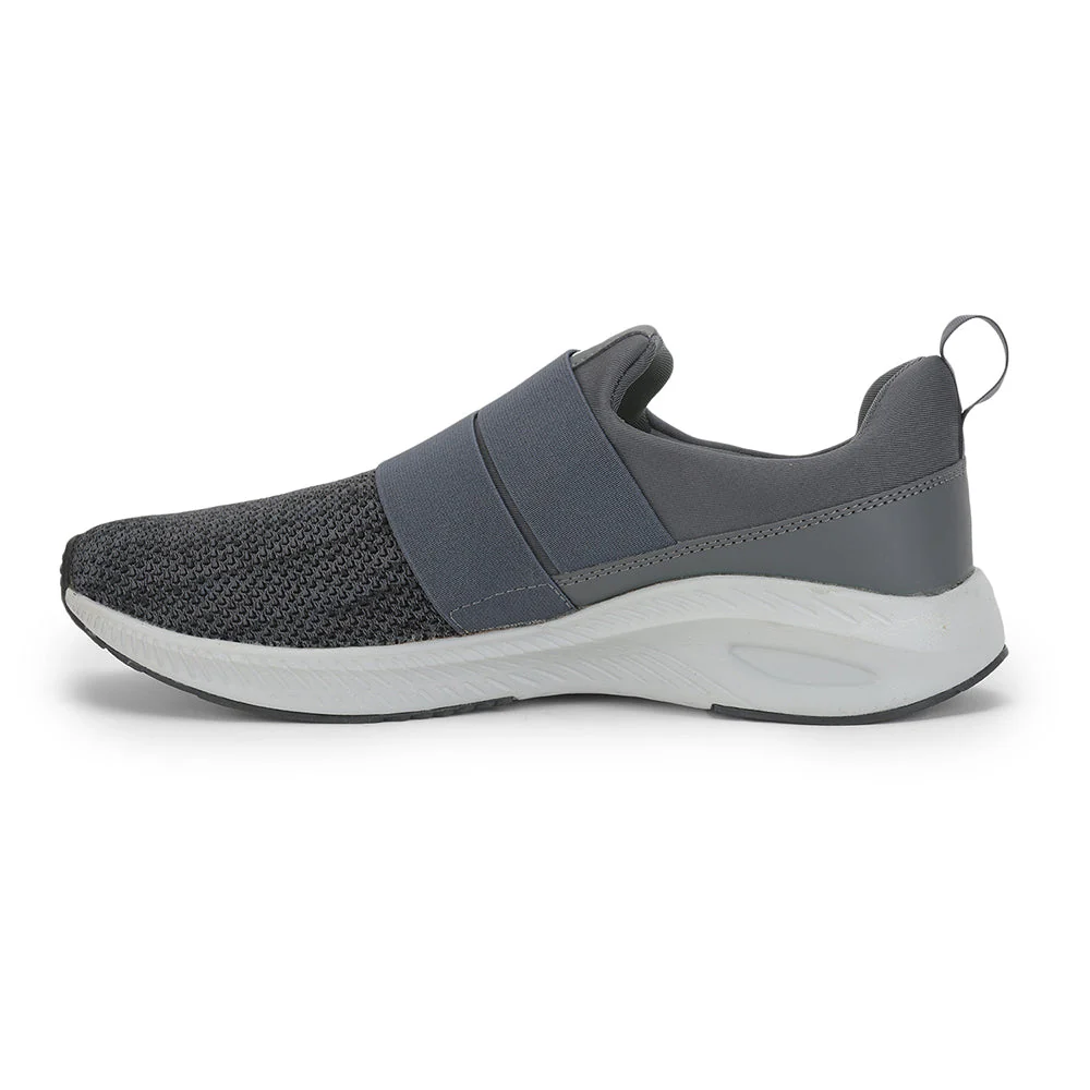 Force 10 Sports Non Lacing Shoe For Men (Grey) HARDY By Liberty - Image 3
