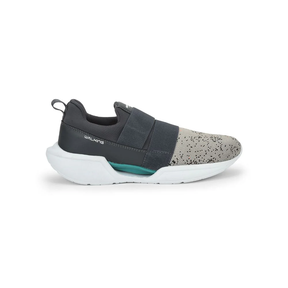 Force 10 Sports Non Lacing Shoes For Men (Grey) RECARDO-E By Liberty - Image 2