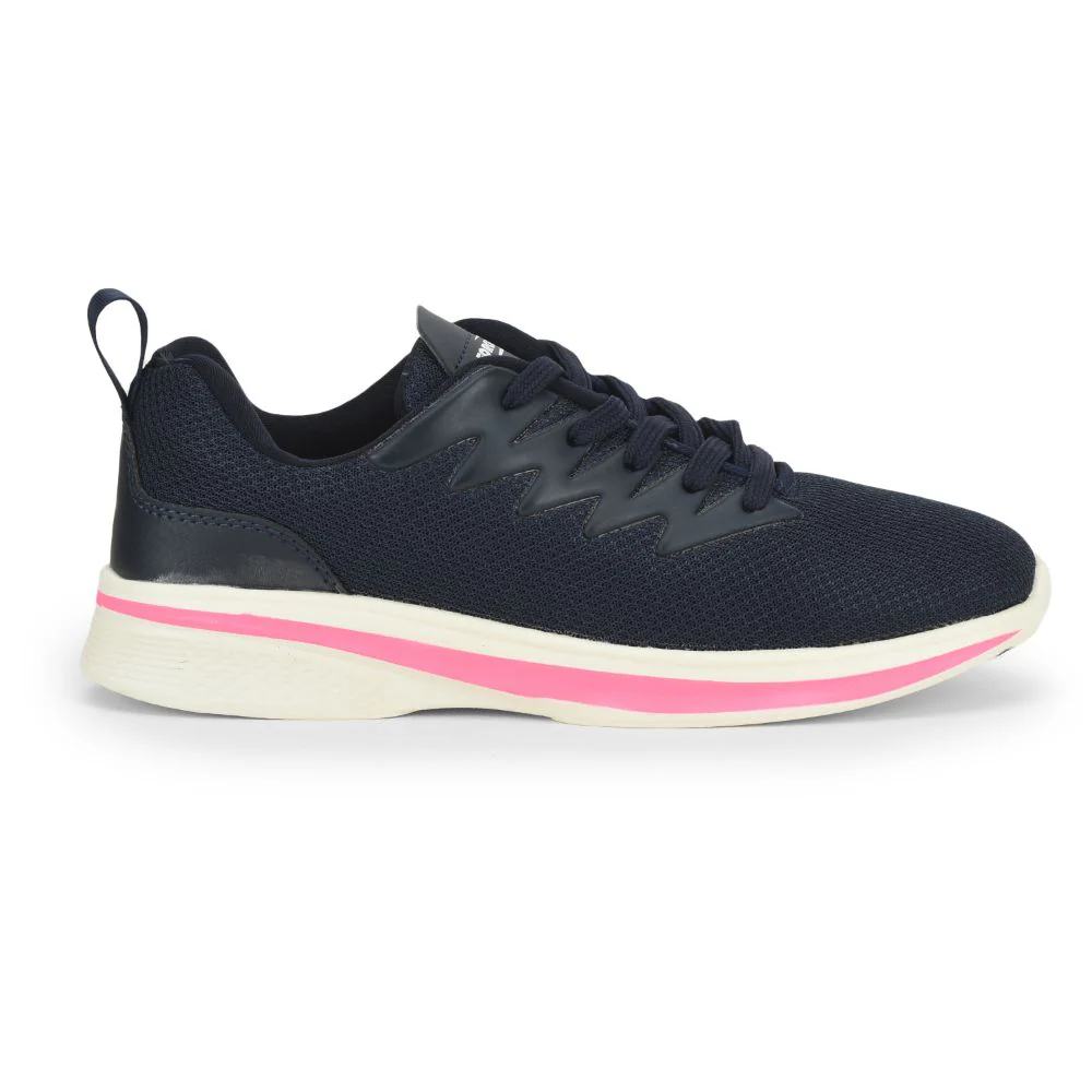 Force 10 Lacing Navy Blue Casual Shoes For Women CEINA By Liberty - Image 2
