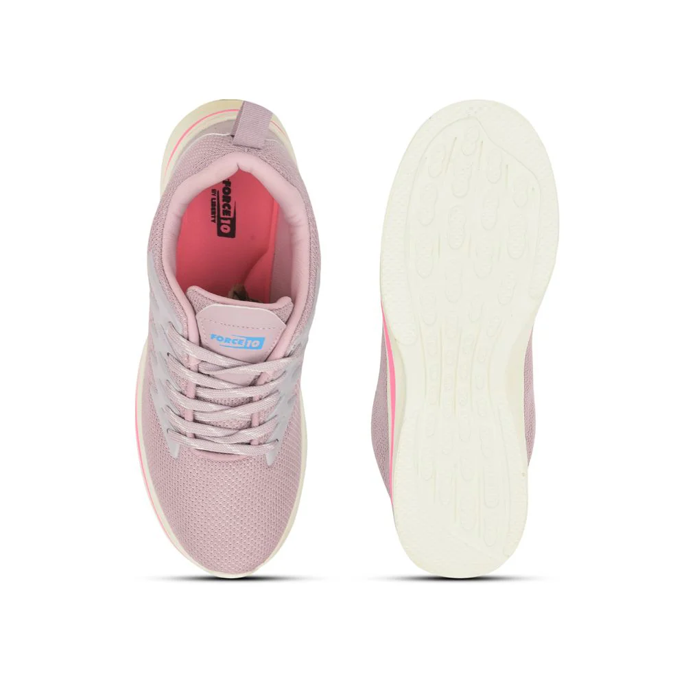Force 10 Lacing Pink Casual Shoes For Women CEINA By Liberty - Image 3