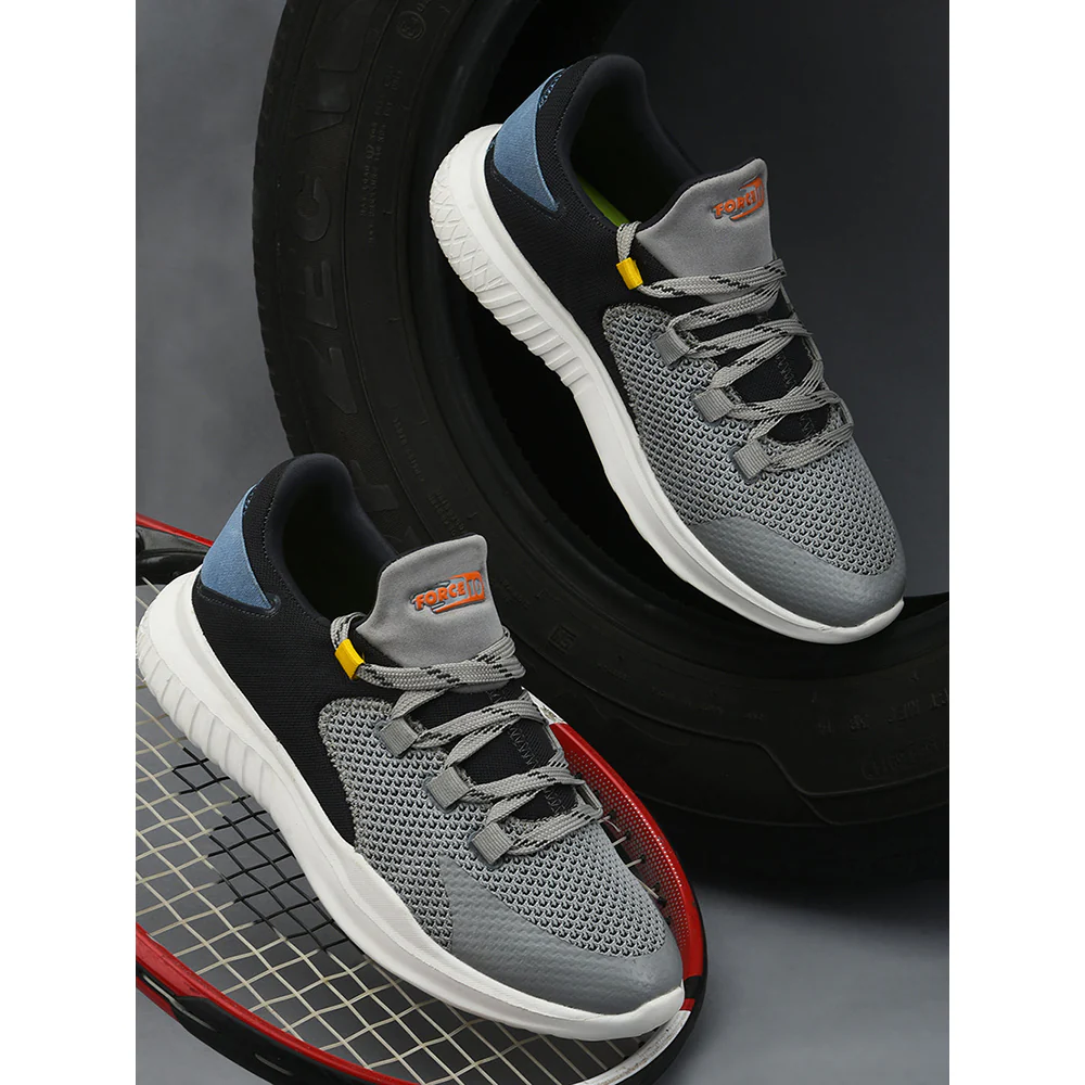 Force 10 Sports Walking Shoes For Men (L.Grey) KARTER By Liberty - Image 4