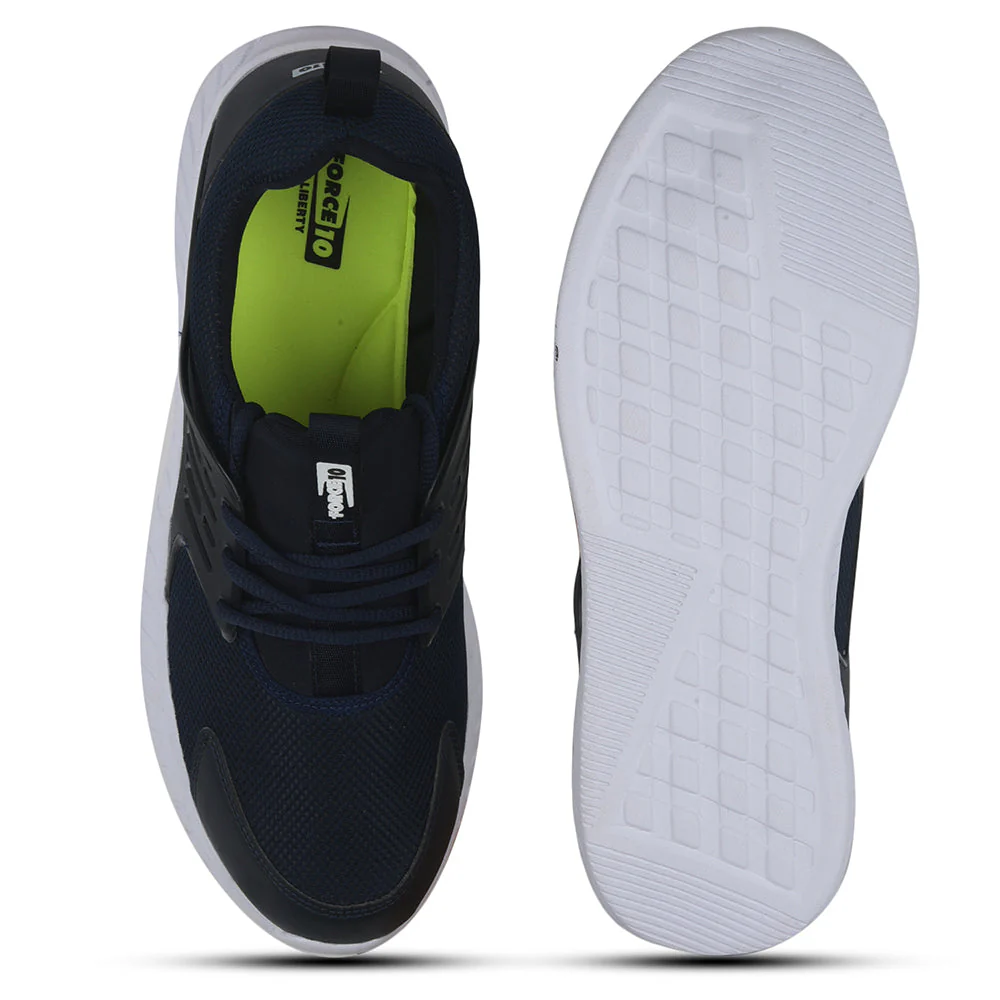 Force 10 Sports Walking Shoes For Men (N.Blue) JACOB-E By Liberty - Image 4