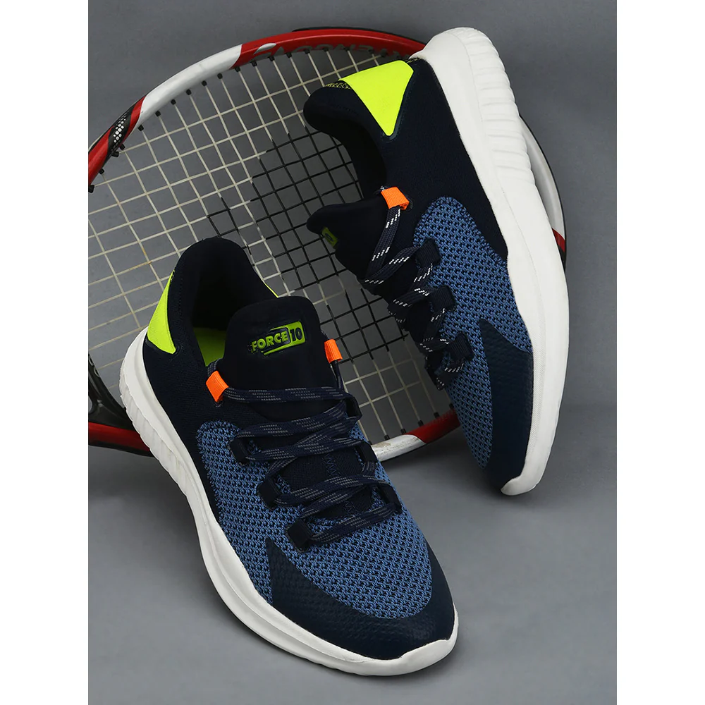 Force 10 Sports Walking Shoes For Men (N.Blue) KARTER By Liberty - Image 4