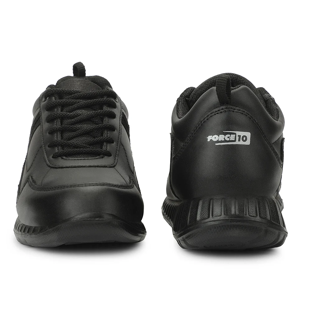 Force 10 STUDENT2L Black School Uniform shoes for Kids by Liberty - Image 6