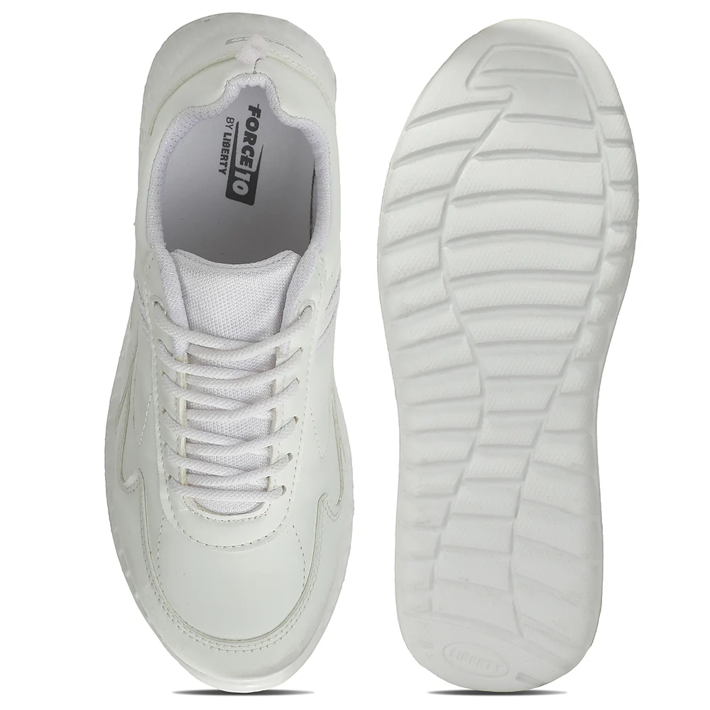 Force 10 STUDENT2L White School Uniform shoes for Kids by Liberty - Image 4