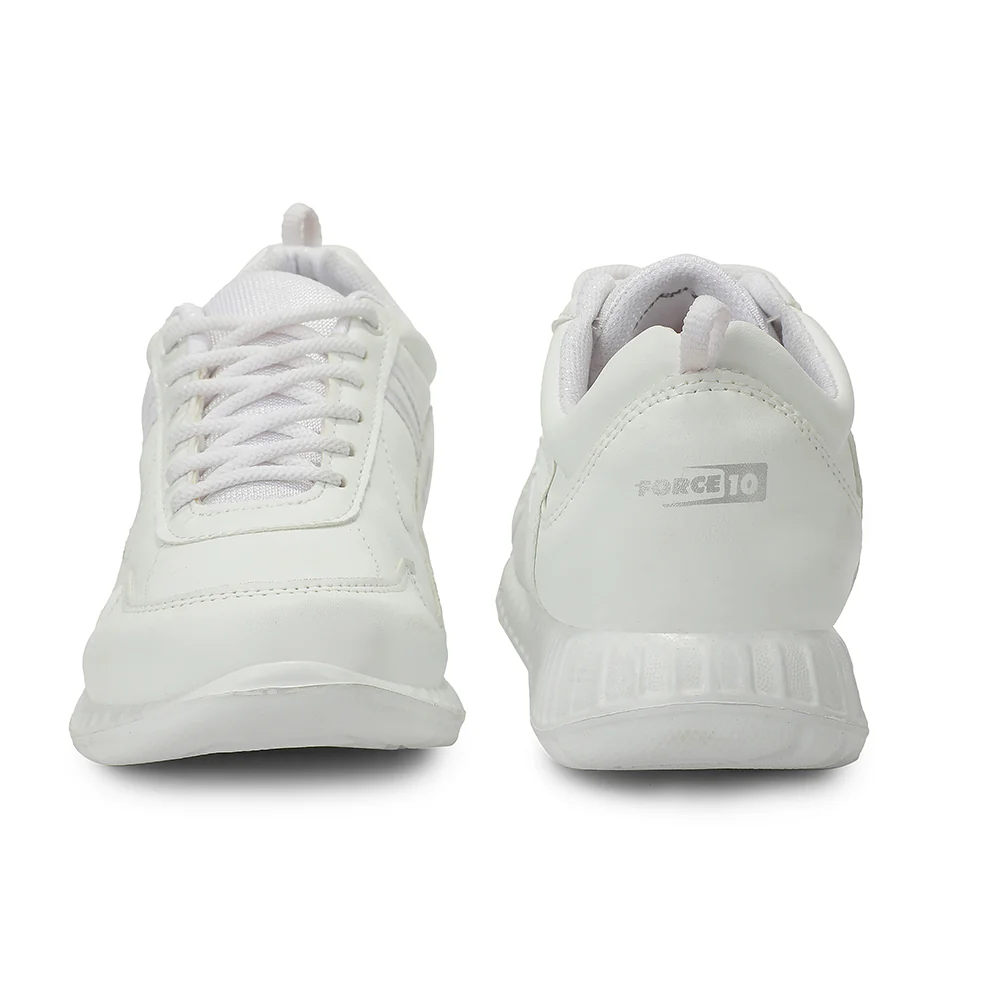 Force 10 STUDENT2L White School Uniform shoes for Kids by Liberty - Image 6