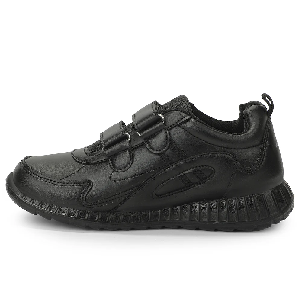 Force 10 STUDENT2V Black School Uniform shoes for Kids by Liberty - Image 5