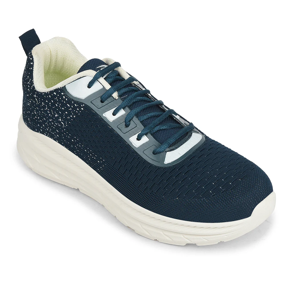 Force 10 Teal Blue Sports Lacing Running Shoes For Men MATCHER-3E By Liberty