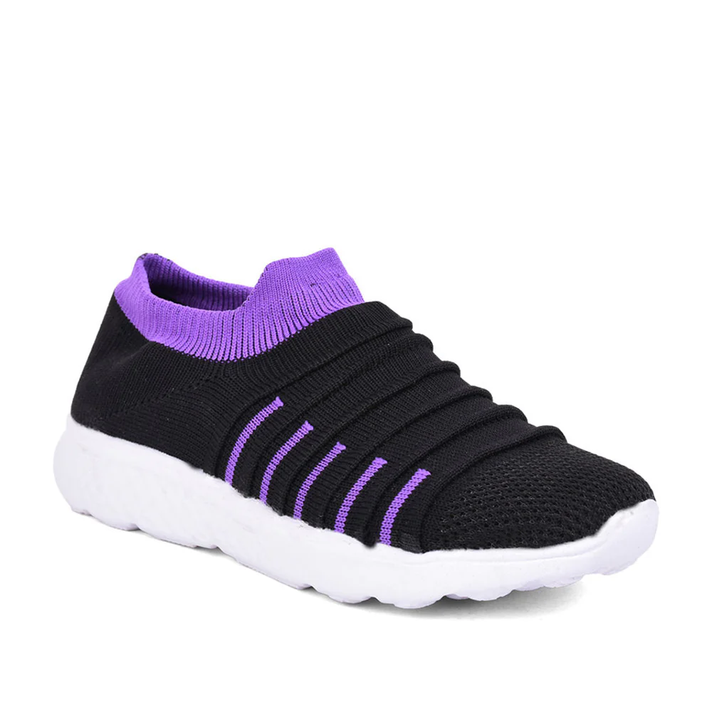 Force 10 Women Purple Sports Non Lacing Walking Shoes (BING )
