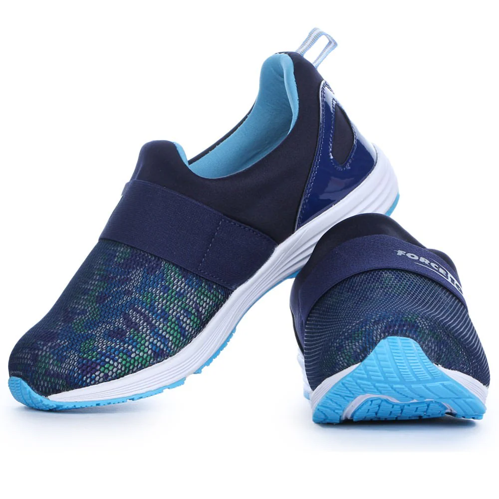 Force 10 Women's Blue Sports Non Lacing (MARTIE-5N) - Image 5