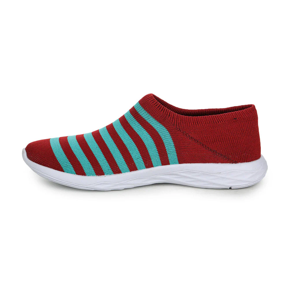 Force 10 Casual Maroon Non Lacing Shoes For Women CARLI By Liberty - Image 2