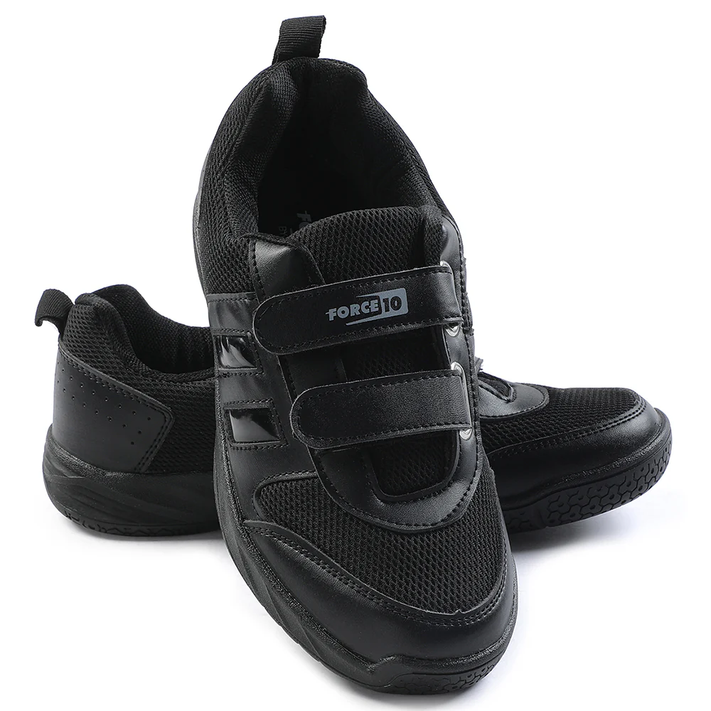 Force Black Non Lacing Uniform School Shoes For Kids SKOLGAME-V By Liberty - Image 10