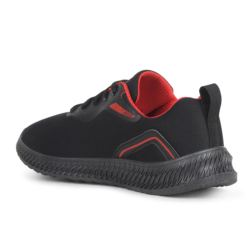 Force10 Black Sports Walking Shoes For Men OSLO-M1E By Liberty - Image 6