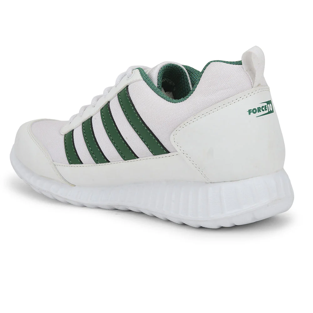 Force10 Green Lacing Uniform School Shoes For Kids 9906-90SL By Liberty - Image 7