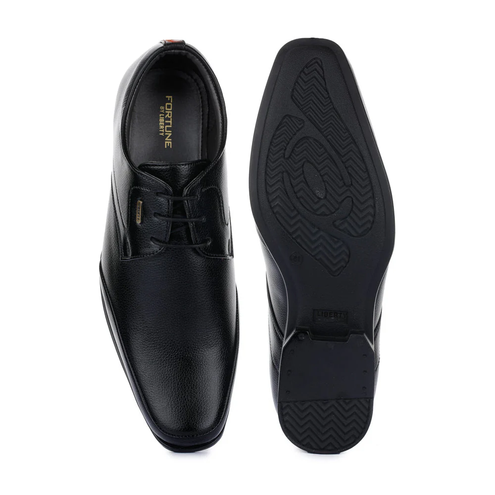 Fortune (Black) Balmoral Shoes For Men SRGE-191 By Liberty - Image 2