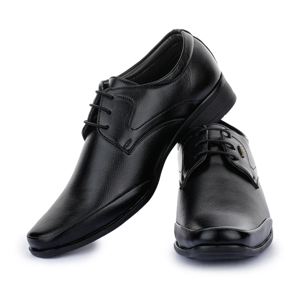 Fortune (Black) Balmoral Shoes For Men SRGE-191 By Liberty - Image 3