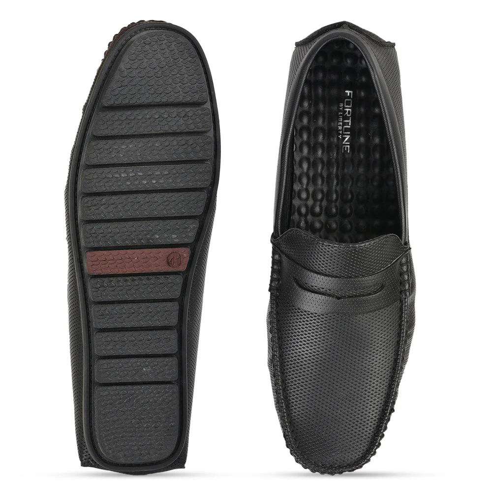 Fortune (BLACK) Casual Loafer Shoes For Men AVN-05 By Liberty - Image 6