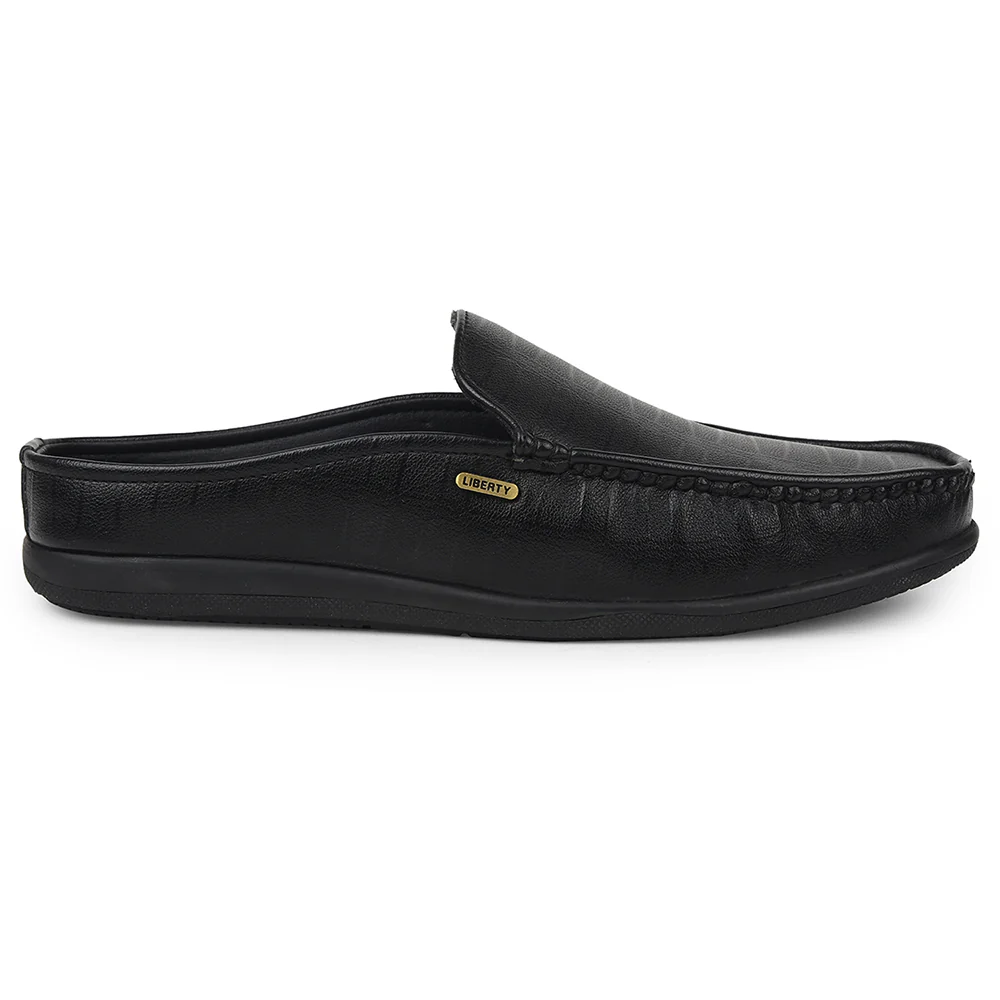 Fortune Black Casual Loafers For Mens VSL-6 By Liberty - Image 2