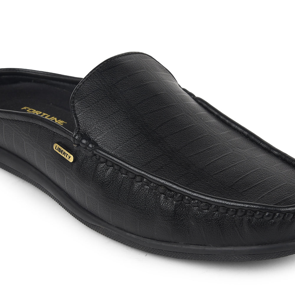 Fortune Black Casual Loafers For Mens VSL-6 By Liberty - Image 6