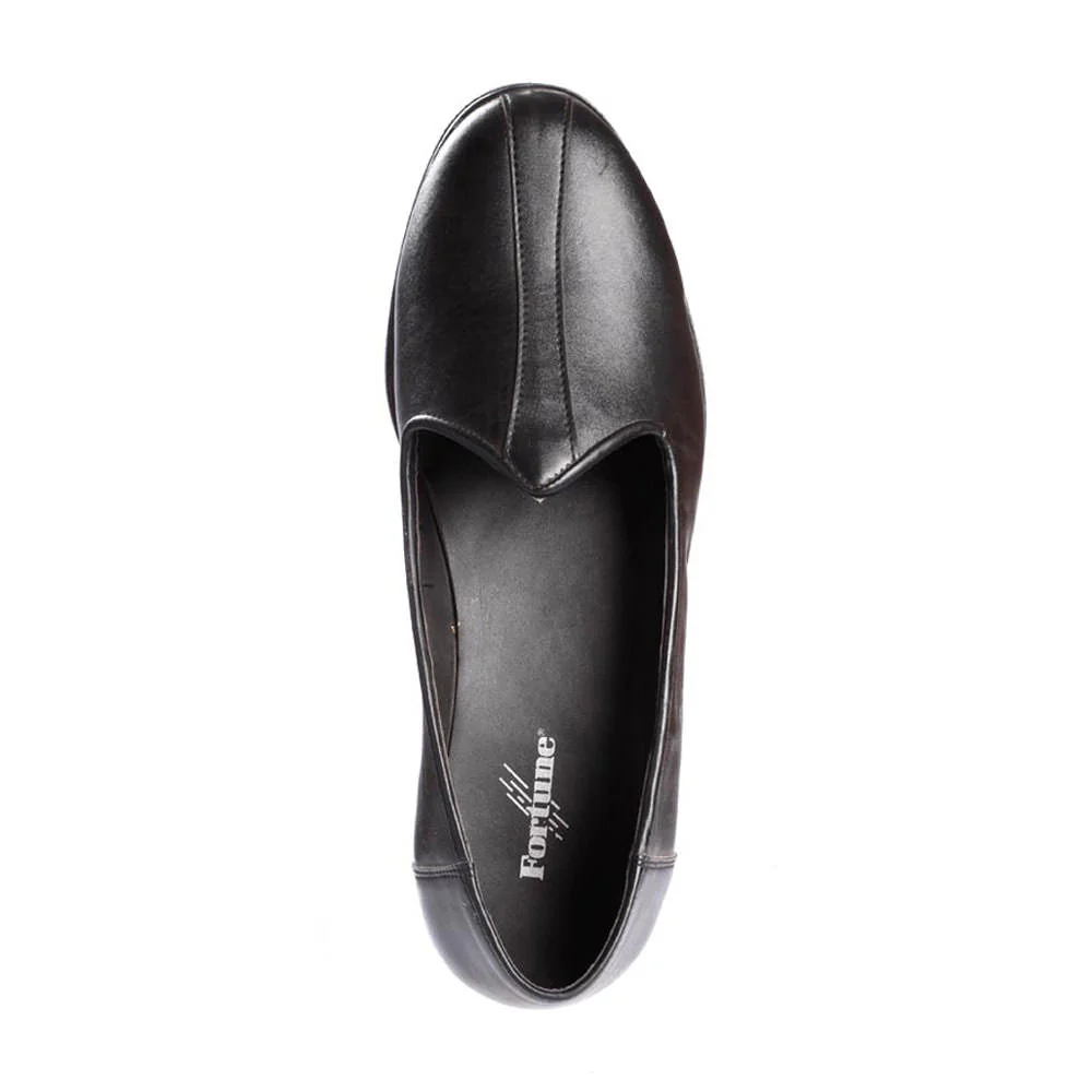 Fortune (Black) Casual Mojari Jutti For Men NAGRA By Liberty - Image 5