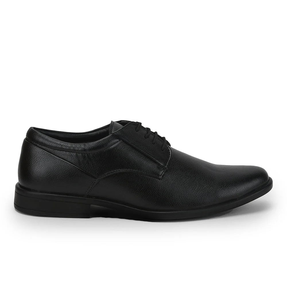Fortune (Black) Classic Derby Shoes For Men VCL-3 By Liberty - Image 2