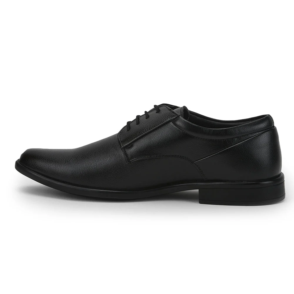 Fortune (Black) Classic Derby Shoes For Men VCL-3 By Liberty - Image 3