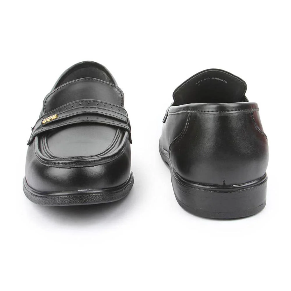 Fortune (Black) Classic Loafer Shoes For Men ARMANI By Liberty - Image 3