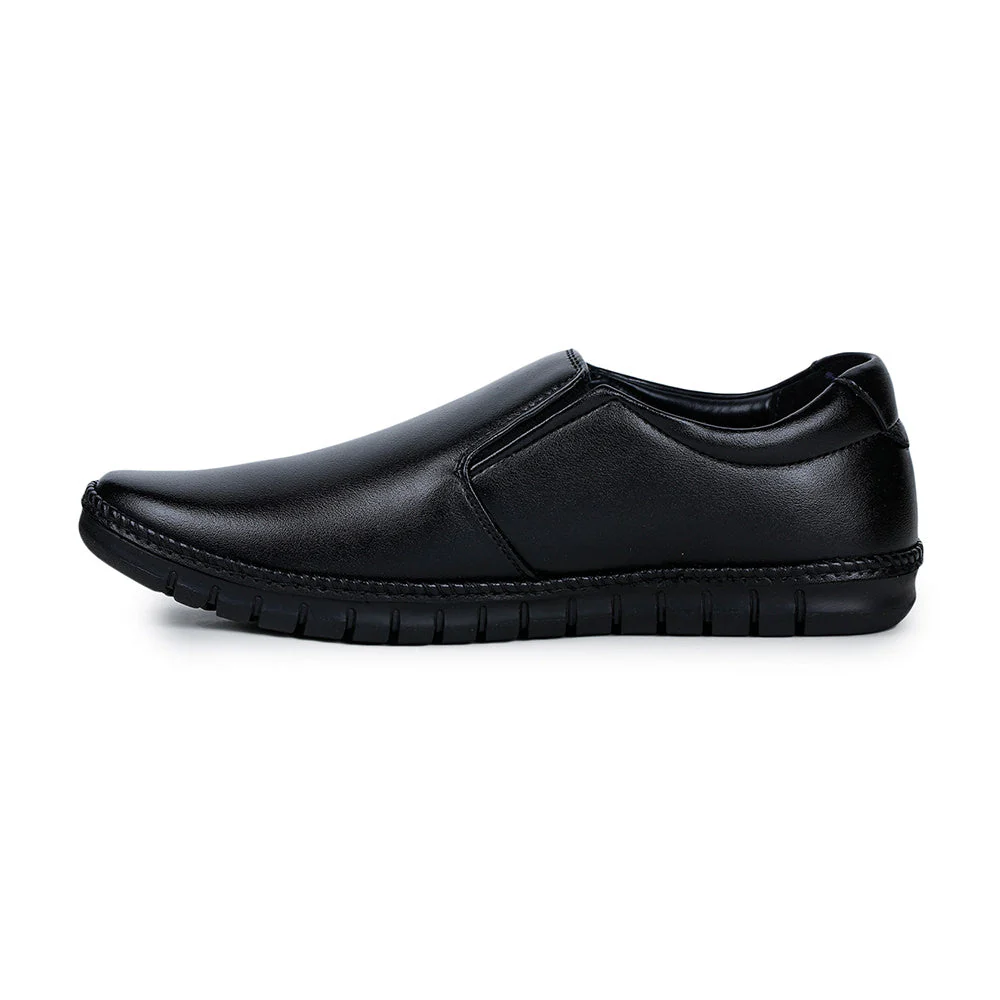 Fortune (Black) Classic Loafer Shoes For Men BM-2 By Liberty - Image 2