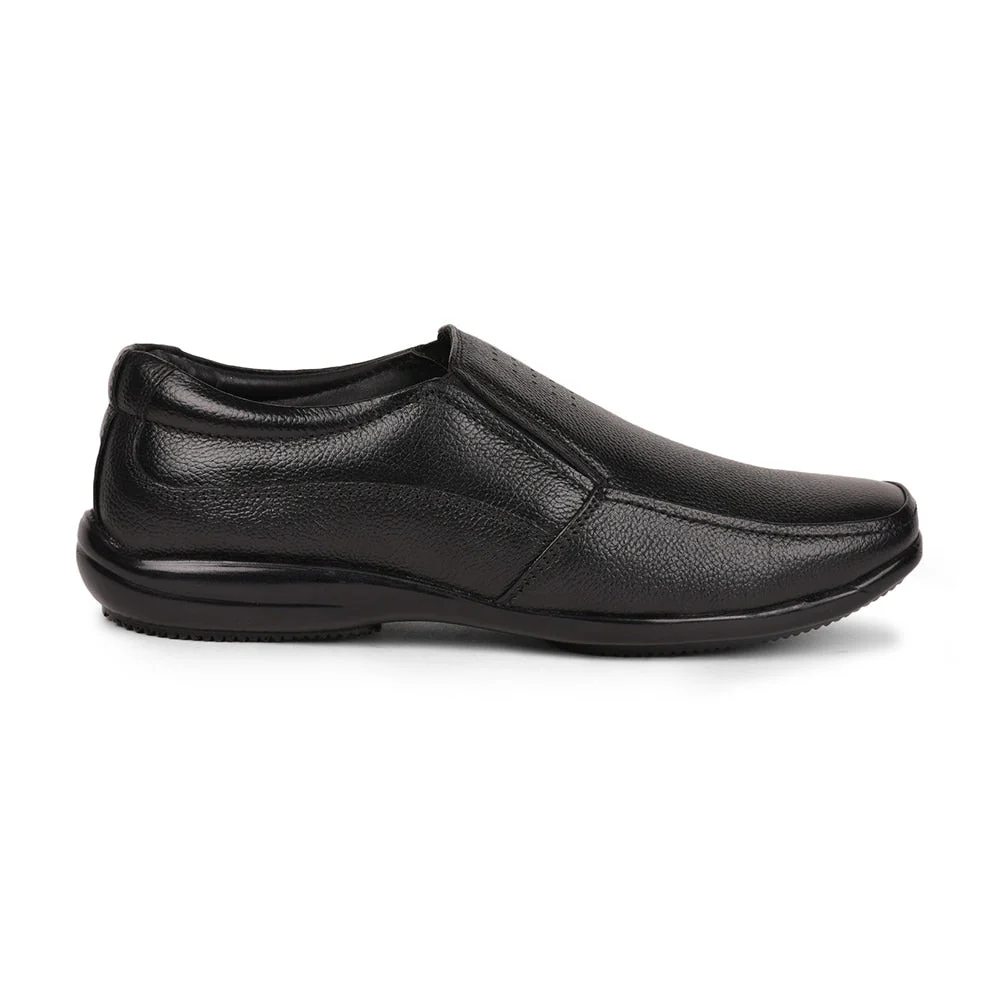Fortune (Black) Classic Loafer Shoes For Men By Liberty - Image 2