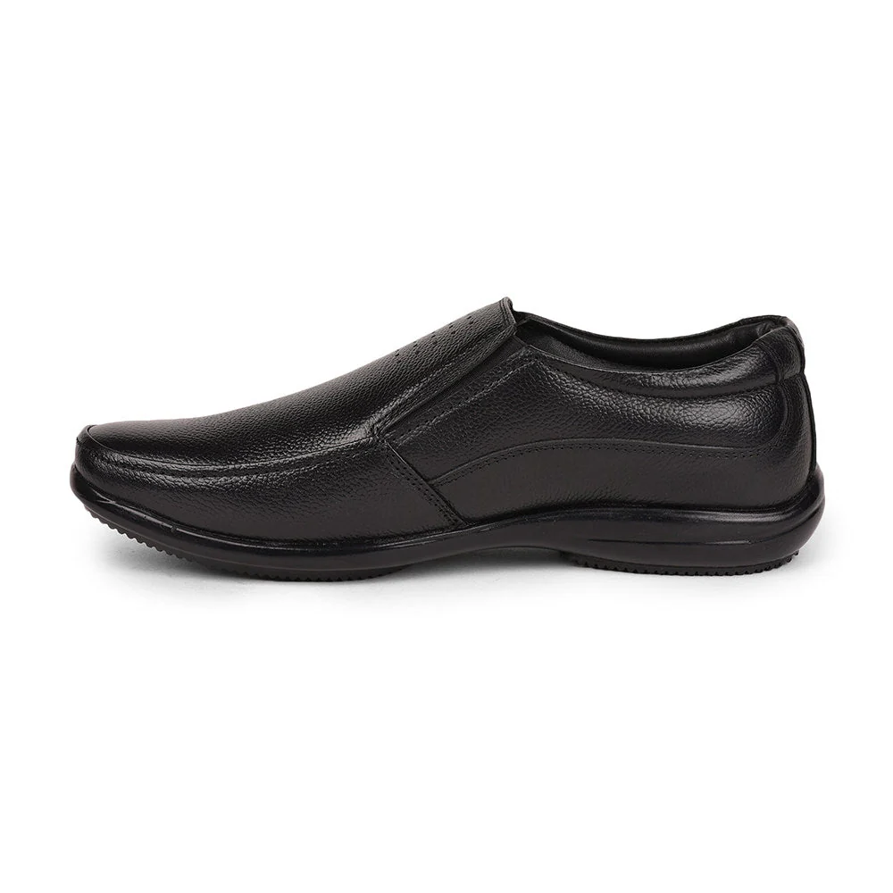 Fortune (Black) Classic Loafer Shoes For Men By Liberty - Image 3