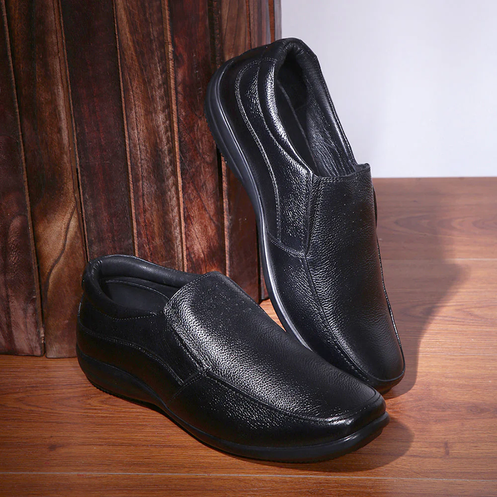 Fortune (Black) Classic Loafer Shoes For Men By Liberty - Image 4