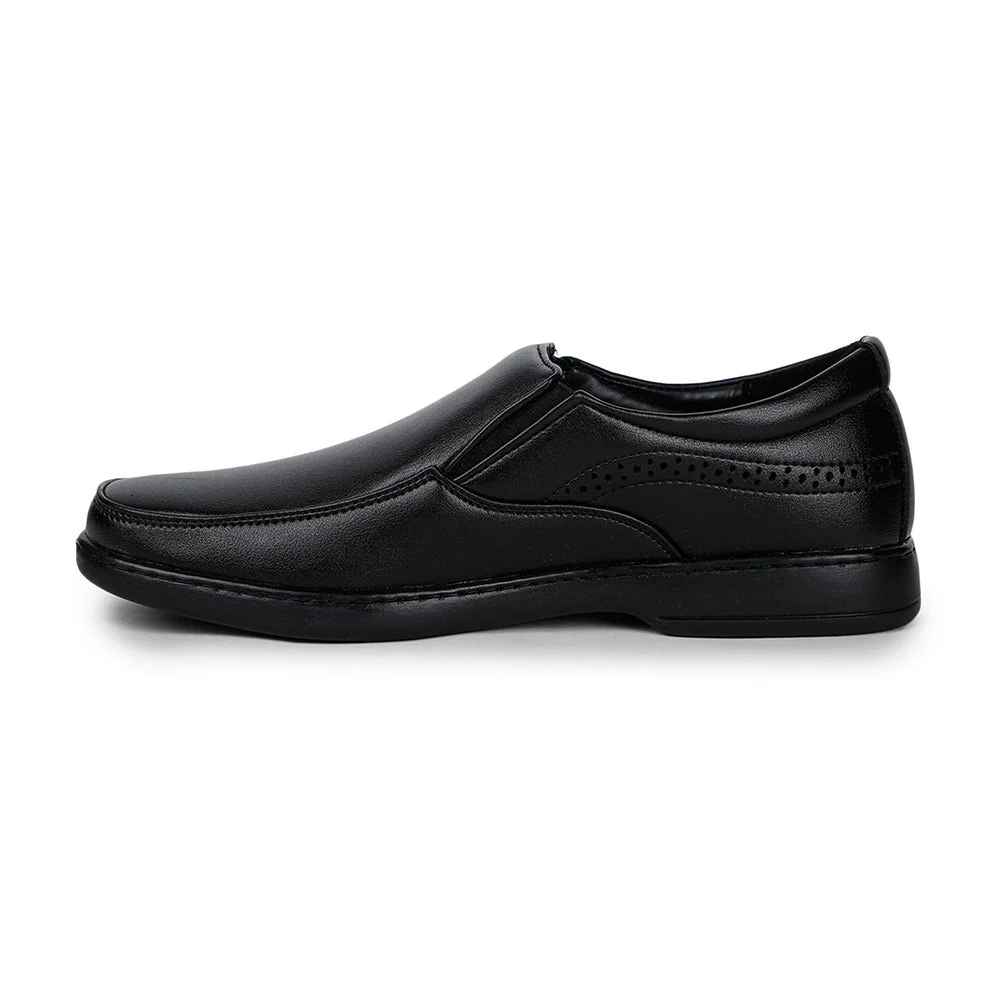 Fortune (Black) Classic Loafer Shoes For Men ER-11 By Liberty - Image 2
