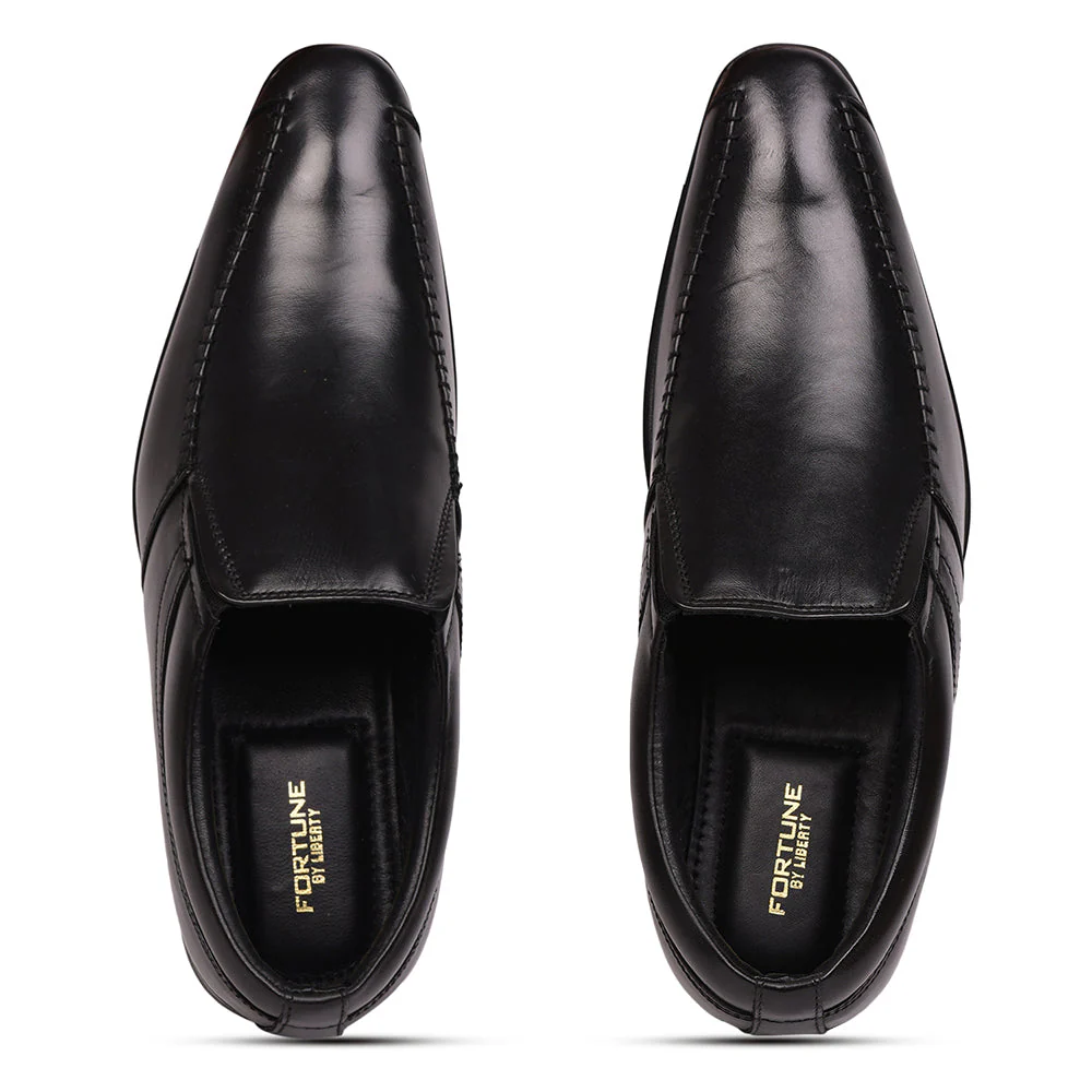 Fortune (Black) Classic Loafer Shoes For Men JPL-117 By Liberty - Image 5