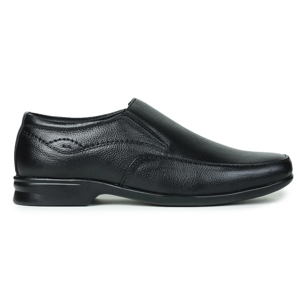 Fortune (Black) Classic Loafer Shoes For Men UVL-25 By Liberty - Image 2