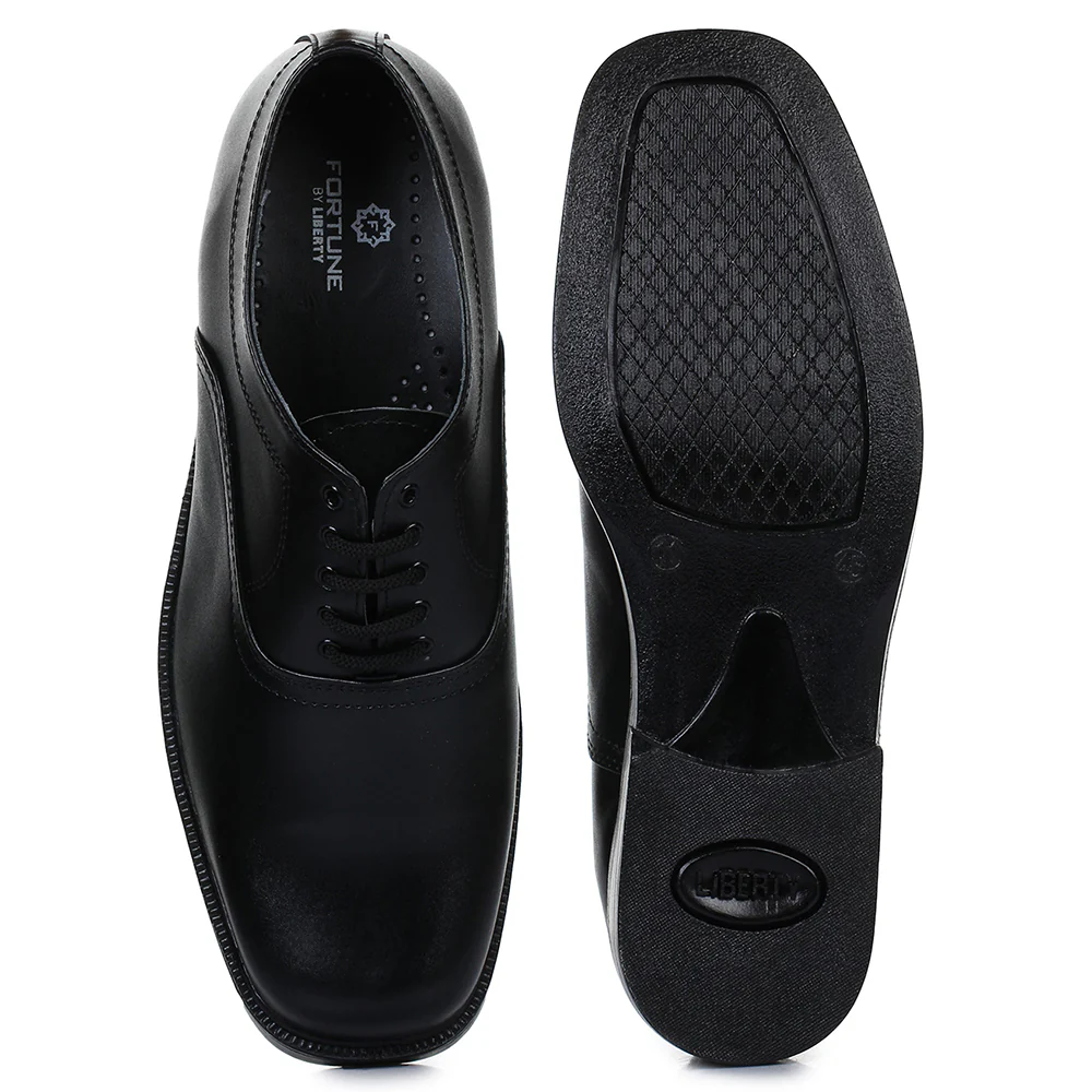 Fortune (Black) Classic Oxford Shoes For Men 7139-02 By Liberty - Image 3