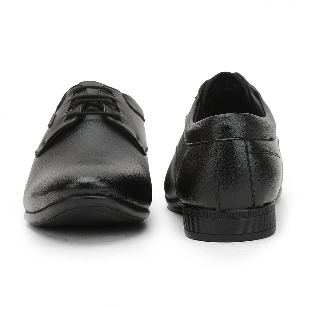 Fortune (Black) Formal Lace Up Derby Shoes For Men HOL-110 By Liberty - Image 4