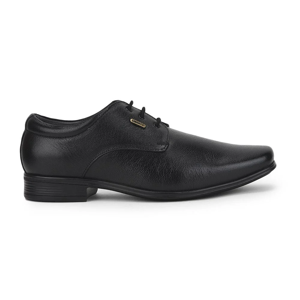 Fortune (Black) Formal Lace Up Derby Shoes For Men Uvl-305 By Liberty - Image 2