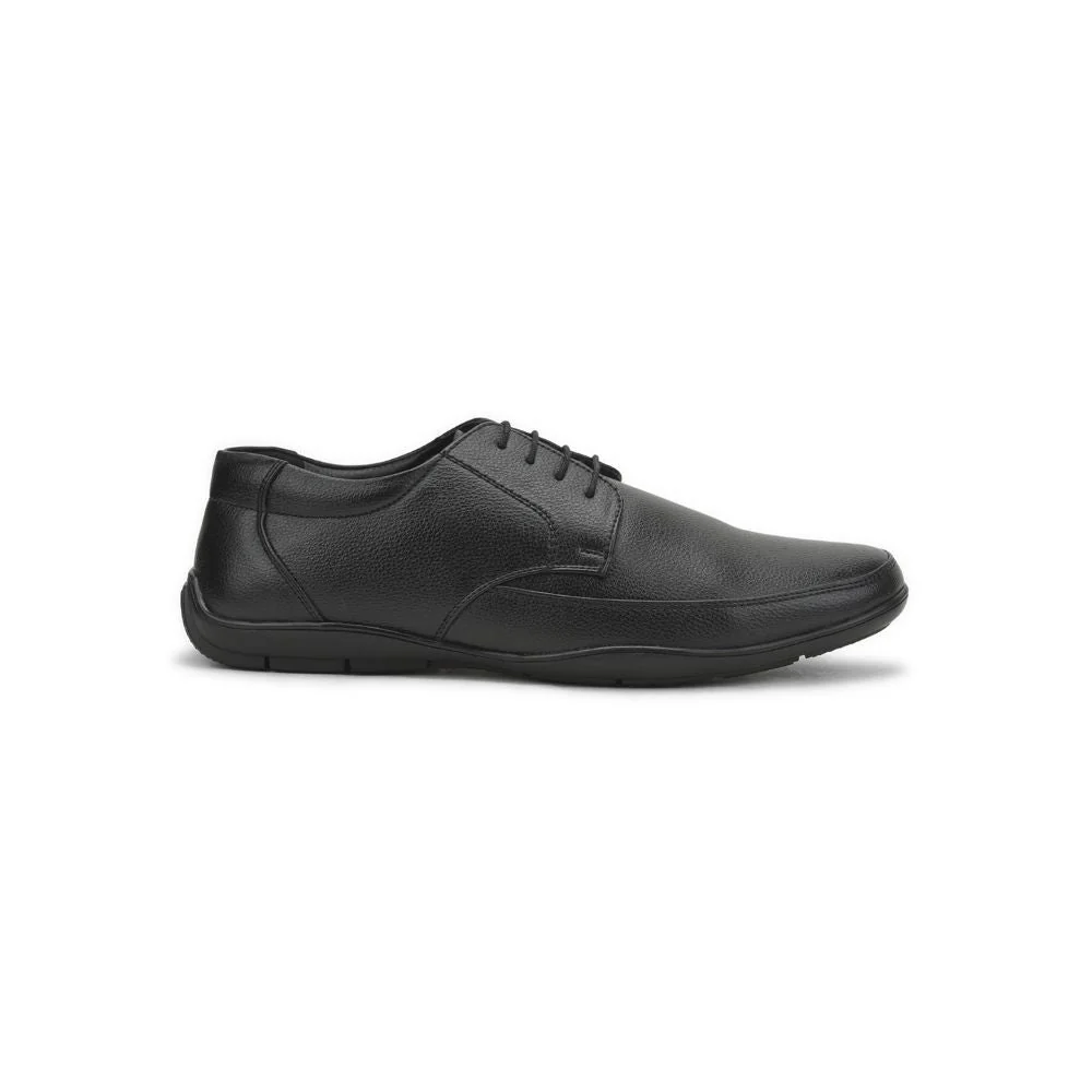 Fortune (Black) Formal Lace Up Shoes For Men AVN-61E By Liberty - Image 2